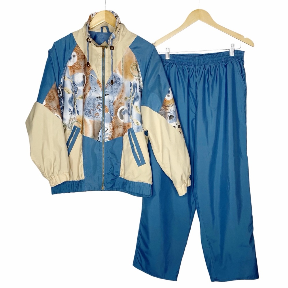 Vintage Track Suit AB Sport by Numina Zip Jacket & Pull On Pants Women’s Large